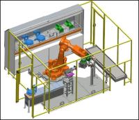 ABB Robotic Metal Deburring Grinding Polishing Machine