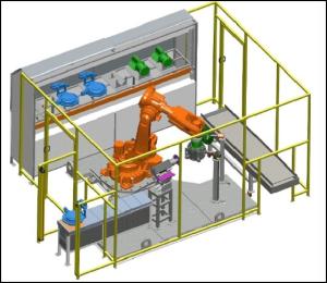 金属鋳造の自動化のためのロボット磨き磨き機