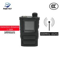Detector portátil de anti-drones de largo alcance de 1-2 km para Dji, Autel, Fpv Detección de drones de múltiples marcas Defensa de guerra