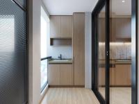 Elegant minimaliste balcon rangement placard en acier inoxydable pour les zones sujettes à l'humidité