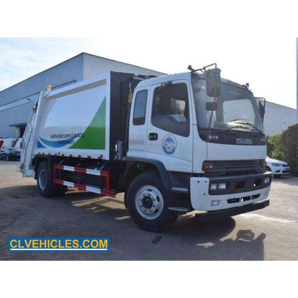 FTR 12CBM 205Hp ISUZU Garbage Truck Diesel Compressed Garbage Truck