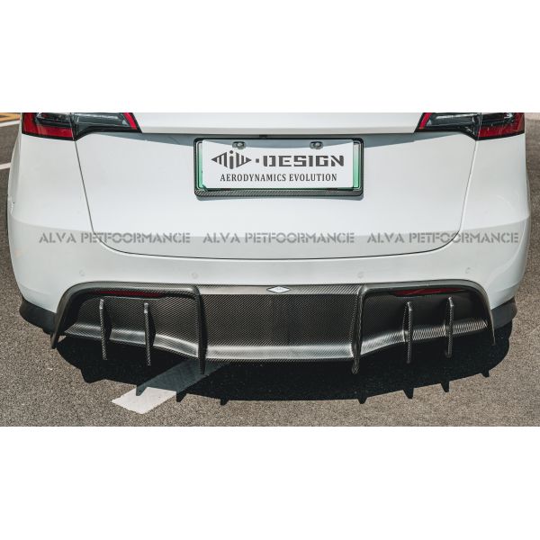Add on Installation MiW Design Carbon Fiber Body Kits Tesla Model Y Excellent Fitment Front Lip Side Skirts Rear Exterior