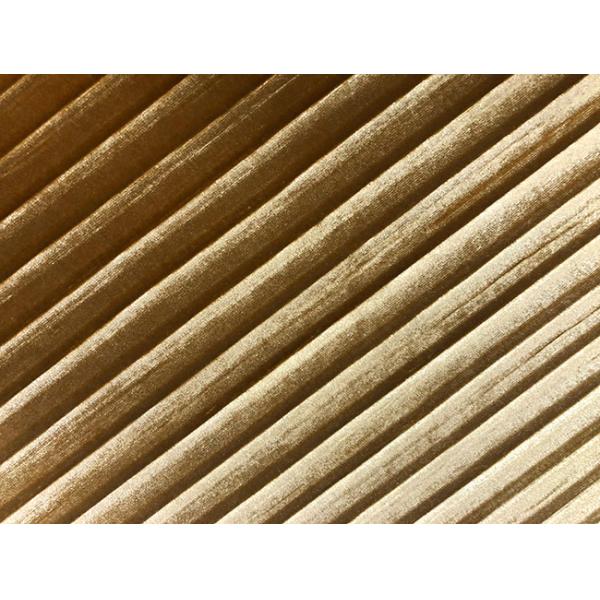 93% полиэстер 290GSM плиссирует ткань драпирования бархата золота для Обхода Золот дам