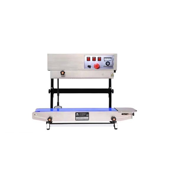 SF-150LW Vertical Continuous Film Sealer with 0-13m/min Sealing Speed and 0-300℃ Temperature Range for Automatic Heat Sealing