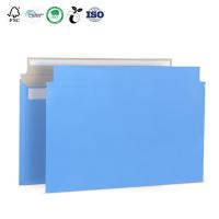 Biodegradable Cardboard Envelope Mailer Light Blue Rigid Cardboard Mailers Customized