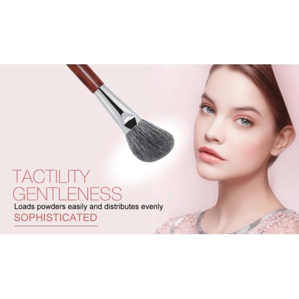 Vegan Pro Makeup Brushes Set Silk Screen Printing Bevel Angle Shaped Hair