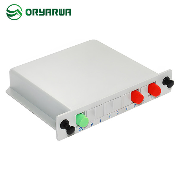 Симплексный материал ABS Splitter PLC кассеты оптического волокна FC UPC 1x2