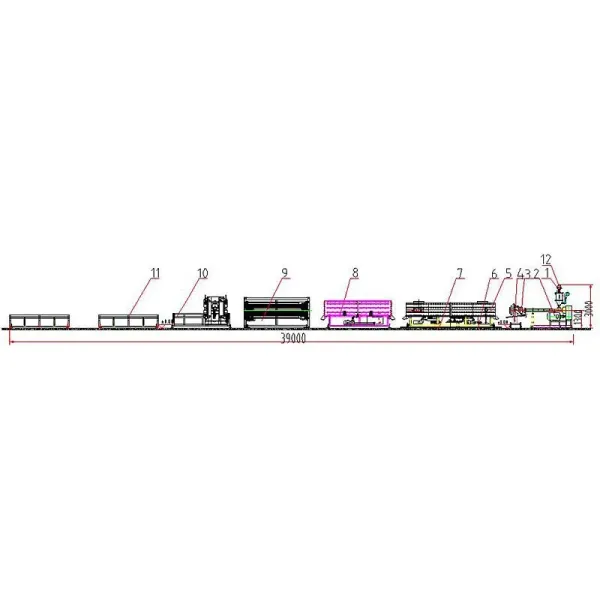 Large Diameter HDPE Jacket Pipe Extrusion Machine with Dust-Free Planetary Cutting and Automatic Operation