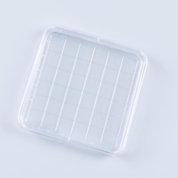 Стерильная квадратная чашка Петри ровные поверхностные 90x15mm