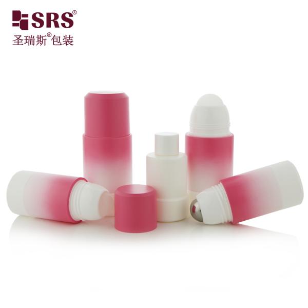 Refillable PP Roll On Bottle 50ml 75ml for Essential Oils and Deodorant