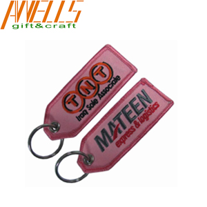 Bag Luggage Aviation Embroidered Keychain Durable Merrowed Borders Durable  Logo