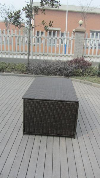 Waterproof Decorative KD Resin Wicker Storage Box For Storeroom
