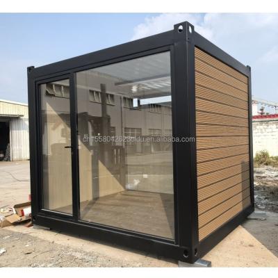 Structure principale Tubes carrées en acier galvanisé 10 pieds 20 pieds Container préfabriqué Maison en bois pour bureau Maison d'assemblage