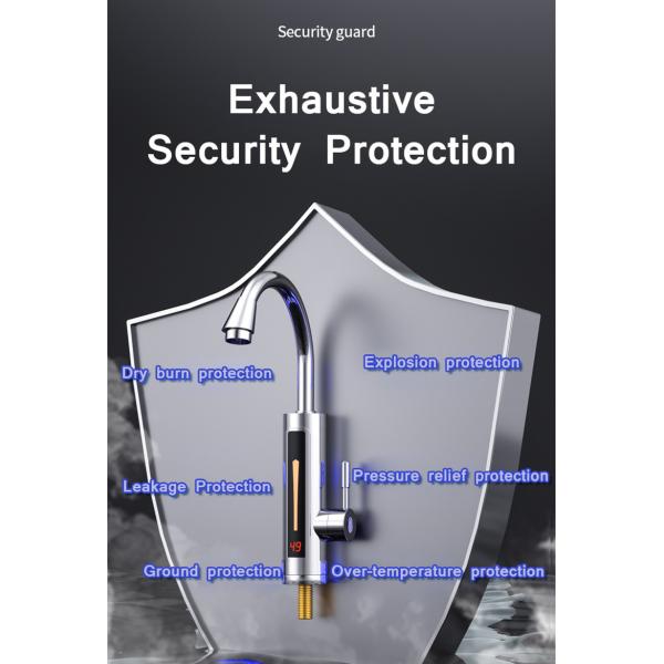 Кран 2-3L/Min нагревателя воды кухни крана SS304 мытья руки ABS электрический электрический