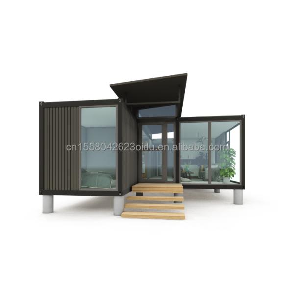 Casa de contenedores de color personalizado Casa prefabricada móvil 20 pies Prefabricado de envío Kit de casa pequeña para hotel