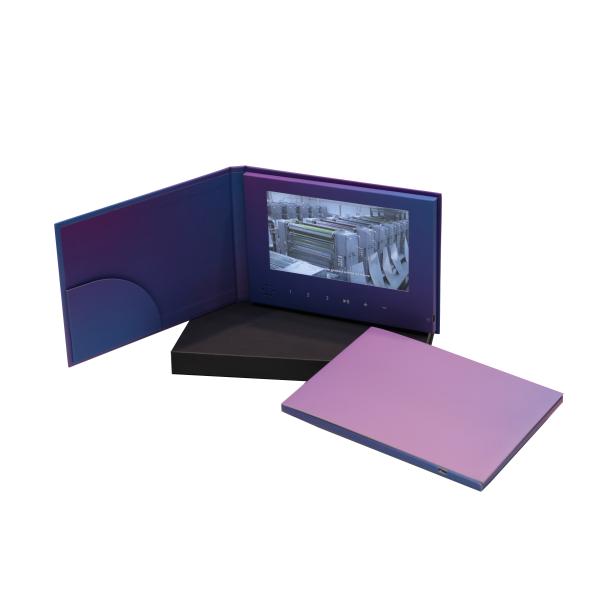 7 Inch LCD Media Player Brand Video Mailer Invitation Card For Business Marketing