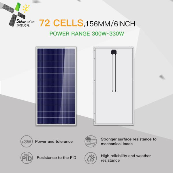 Corrosion Resistant Polycrystalline Solar Panel 5BB Flexible High Light Transmission