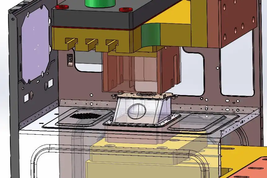 Máquina de soldadura automática de punto con estante de horno de acero inoxidable