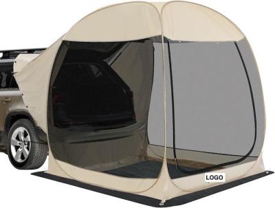 2.13*2.13*2.18M Cor bege Proteção UV Impermeável Revestido de Poliéster Pop Up Veículo Utilitário Esportivo Tenda de acampamento