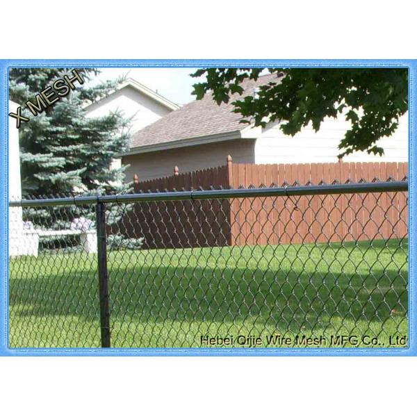 Горячая окунутая гальванизированная ткань загородки звена цепи 6x10 Ft 9 покрашенная датчиком для спорт баскетбола