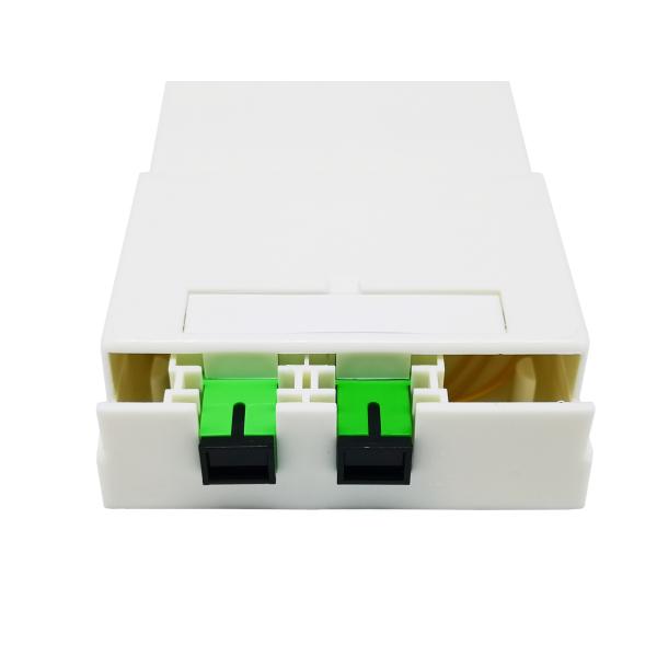 Caja plástica interior de la terminación de la fibra óptica del enchufe de pared 2.0m m