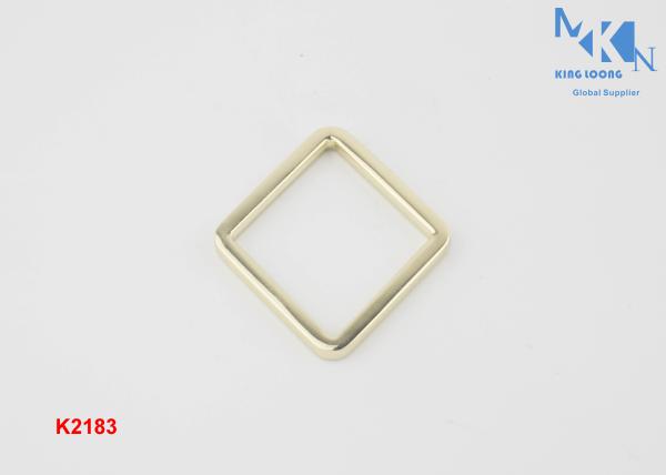 Different Size Brass Purse Hardware , Leather Bags Rectangle Rings For Bags