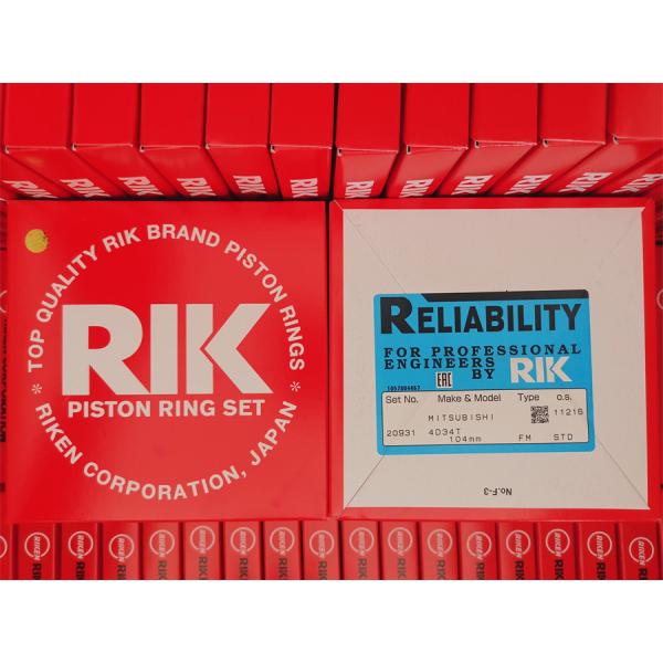 Diesel Engine 4D34T RIK Piston Rings ME997240 104mm Cylinder Diameter
