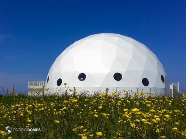 Big Transparent Sphere Wedding Party Tent , White / Red / Yellow Event Dome Tent