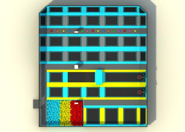 Standard Size Non Toxic Kids Trampoline Park For Kindergarten KP170118-A