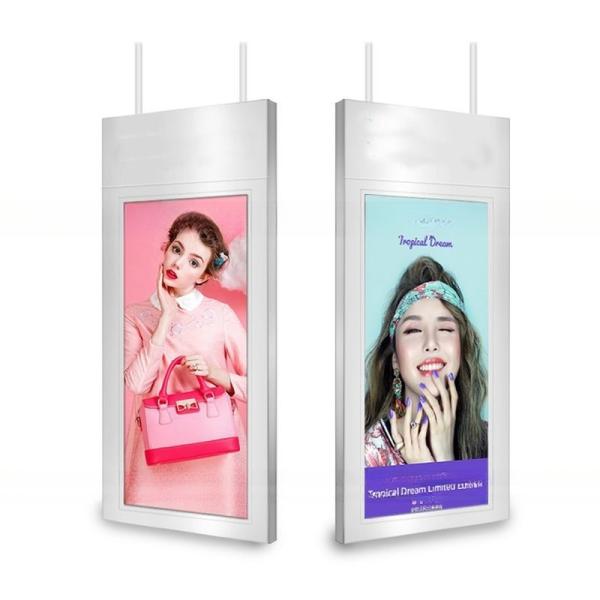 Потолочная крыша установка сверхтонкий высокой яркости двойные экраны 49 дюймовый сеть WIFI LCD рекламный проигрыватель монитор