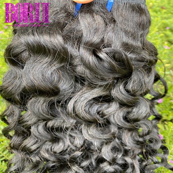 No Tangle Human Hair Weave Bundles Peruvian Virgin Water Wave Bundles Smooth