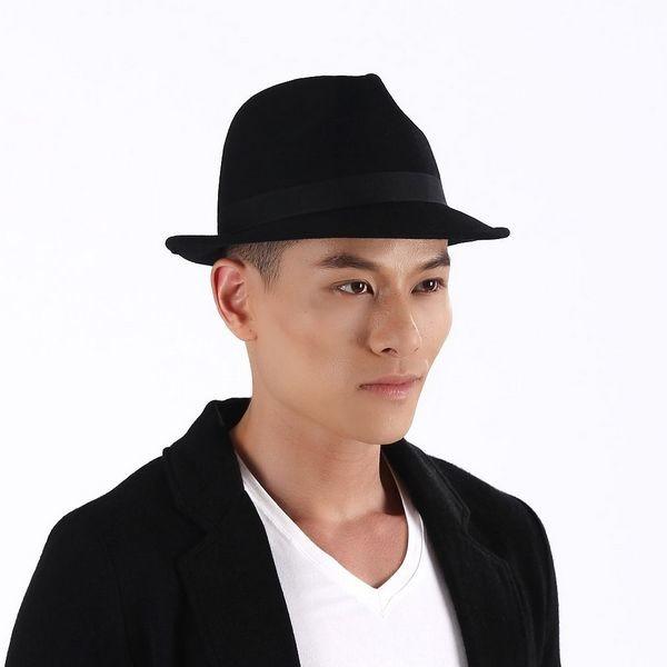 4190369 Sun Accessory customized  winner  fashion 100% wool felt fedora hats,hats for men