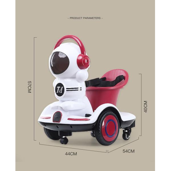 Age 4-6Y Electric Vehicles 6V 4AH Truck Car Children's Cartoon Push and Racer LED Lights Max Weight 50lbs