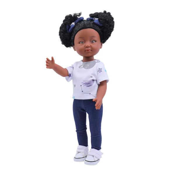12 Inch Black Doll Realistic African Doll Clothes Gift Black Baby Dolls For Kids  Doll Clothes