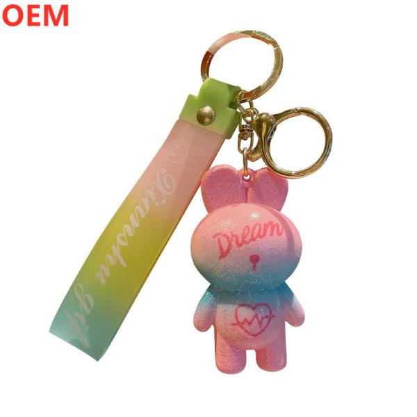 Custom 3d plástico Cartoon Keychains Cartoons Cartoon Keychains