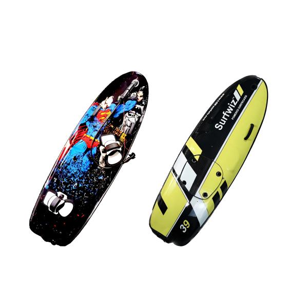 BluePenguin Lightweight Red Electric/Fuel Jet Water Sports Surfboard for Lakes Rivers