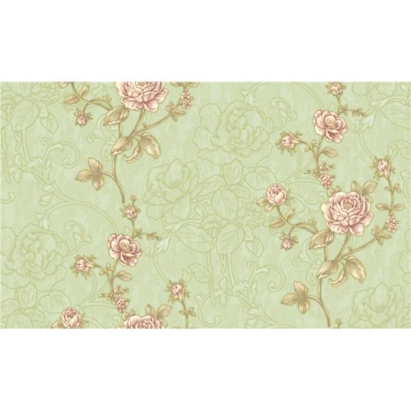 Fashion Deep Embossed Wallpaper , Bedroom Damask Wallpaper For Decoration