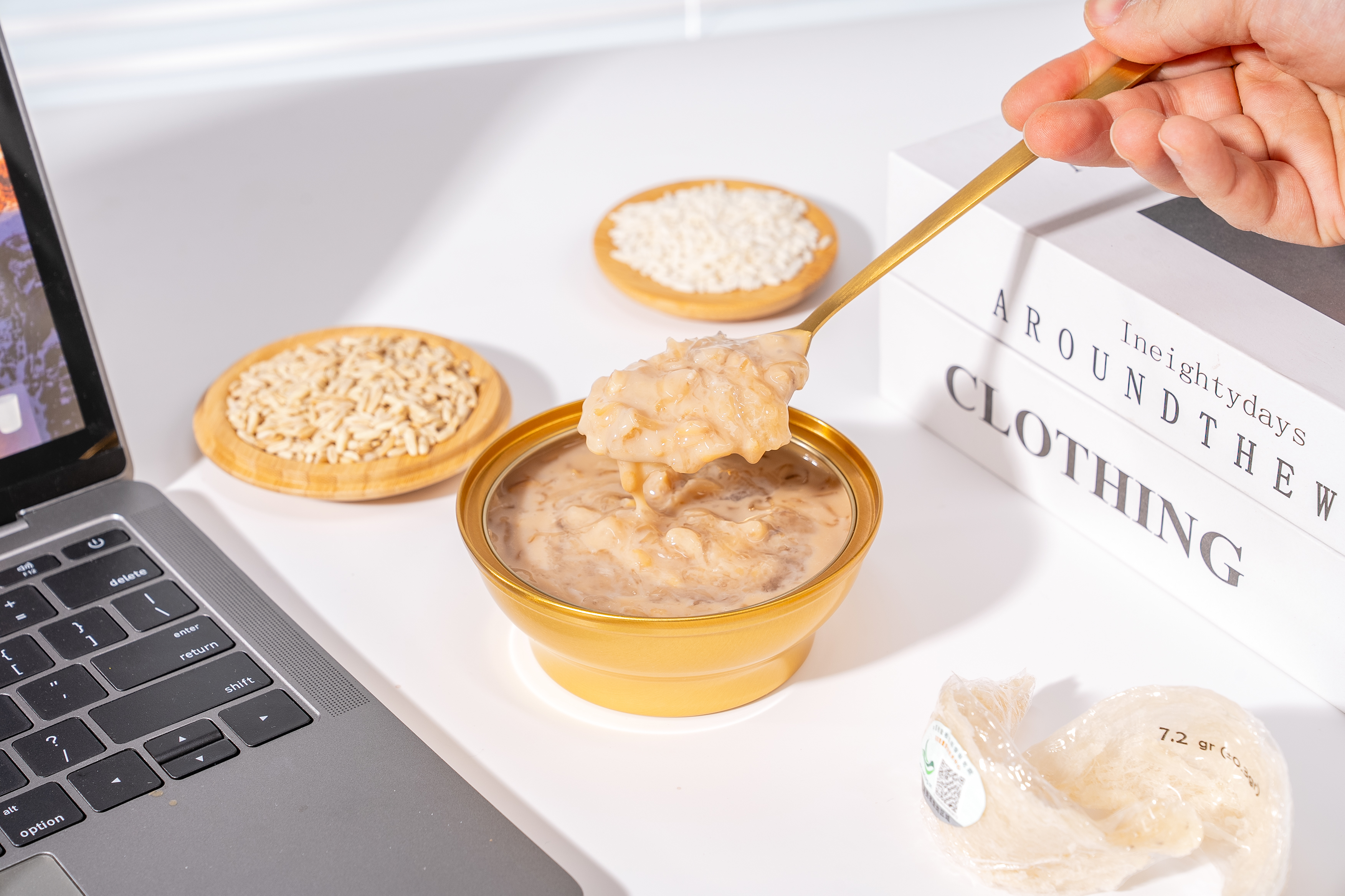 Mild And Slightly Sweet Soy Milk Coconut Elixir Bird's Nest Porridge Perfect Combination Of Flavor Texture And Nutrition