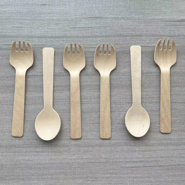 Package Size 100.00cm * 80.00cm * 60.00cm Natural Biodegradable Disposable Wooden Cutlery