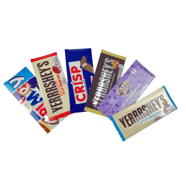 Alimentos Saco de Foca Lateral Snack Embalagem de Doces Chocolate Bar de Doces Embalagem personalizada Sacos de Doces de Foca Lateral Médio