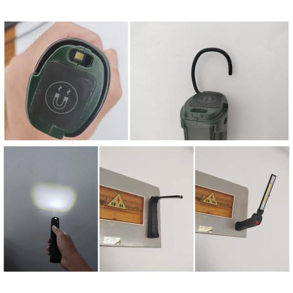 Разносторонний свет осмотра СИД УДАРА Dimmable 400 люменов складной магнитный