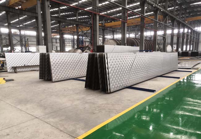 теплообменный аппарат плиты 1.5x2m двойной паяемый стеной Dimpled тип испаритель плиты