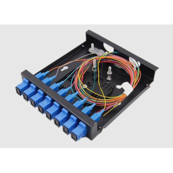 Держатель шкафа Splitter 0.9mm PLC оптического волокна ядров разветвителя 12 SC UPC одиночного режима