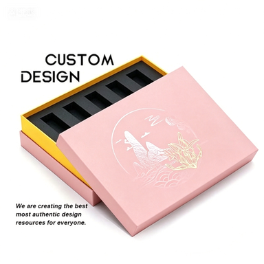 Pink Gold Bow Triangle Base Lid Sponge Lined Wedding Gift Boxes for Chocolate Treat Candy Guest Gifts