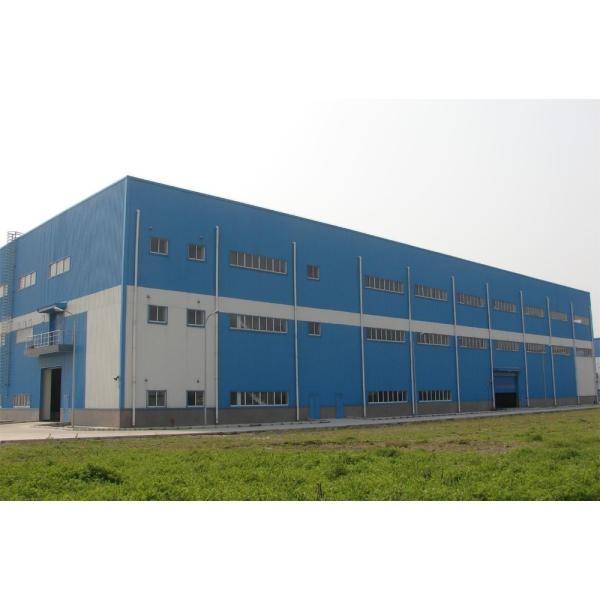 Steel Structure Warehouse with 50 Year Warranty and High Seismic Zone Design Featuring Customizable Parapet Wall