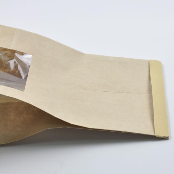 Kraft Stand Up Zip Brown Kraft Paper Bags Dried Food Pack