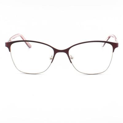 4 Colours 54- 16- 138 Stainless Steel Women Cat Eye Glasses