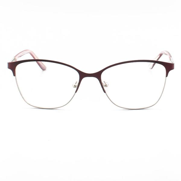 4 Colours 54- 16- 138 Stainless Steel Women Cat Eye Glasses