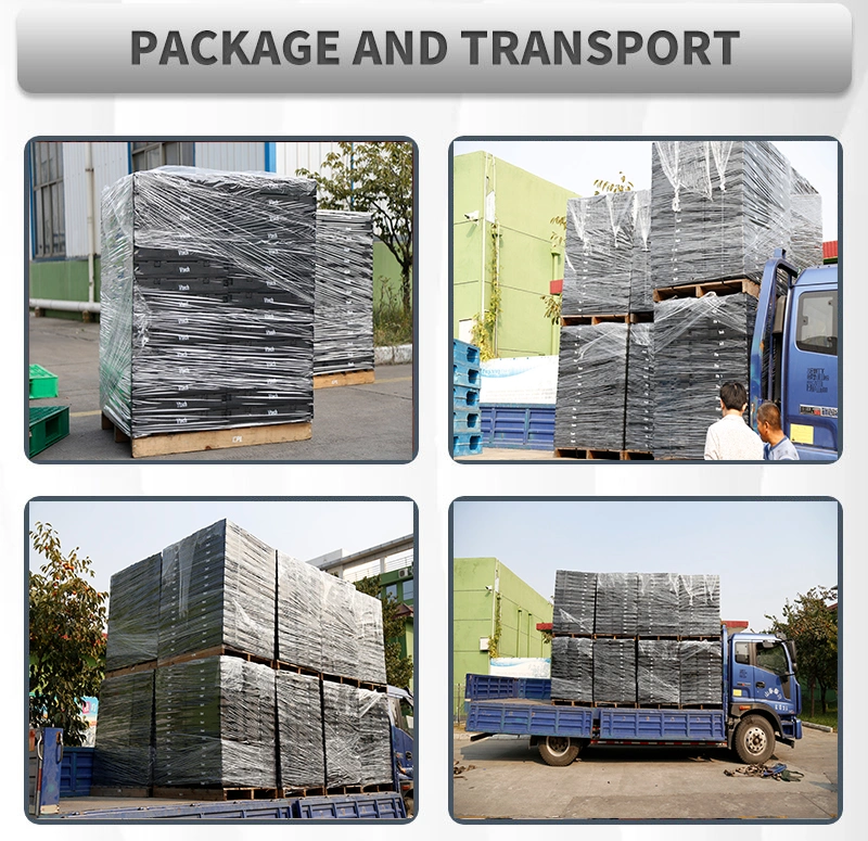 Industrial Blue Red Green HDPE Euro Heavy Duty Plastic Pallet Stackable 1200X1000