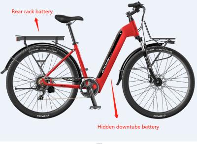 Women Elder Man Shopping City Cheap ML9 Commuter Electric Bike Aluminum double two Batteries Ebike 20Ah 150km Long range